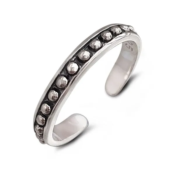 Studio Jewellery Midi And Knuckle Rings | Rings-2mm Beaded Mid Finger Ring
