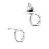 Studio Jewellery Stud Earrings | Earrings-8mm Circle Silver Stud Earring