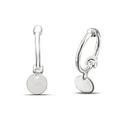 Studio Jewellery Hoop Earrings | Earrings-10mm Hoop Earrings With Small Disc