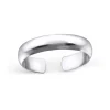 Studio Jewellery Midi And Knuckle Rings | Rings-3mm Plain Band Adjustable Mid Finger Silver Ring