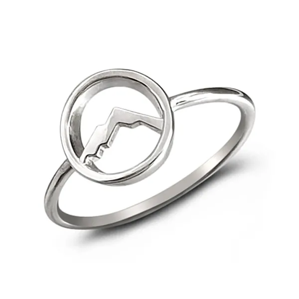 Studio Jewellery Feature & Stacker Rings | Rings-Mountain Circle Silver Ring