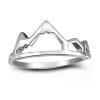 Studio Jewellery Feature & Stacker Rings | Rings-Mountain Range Silver Ring