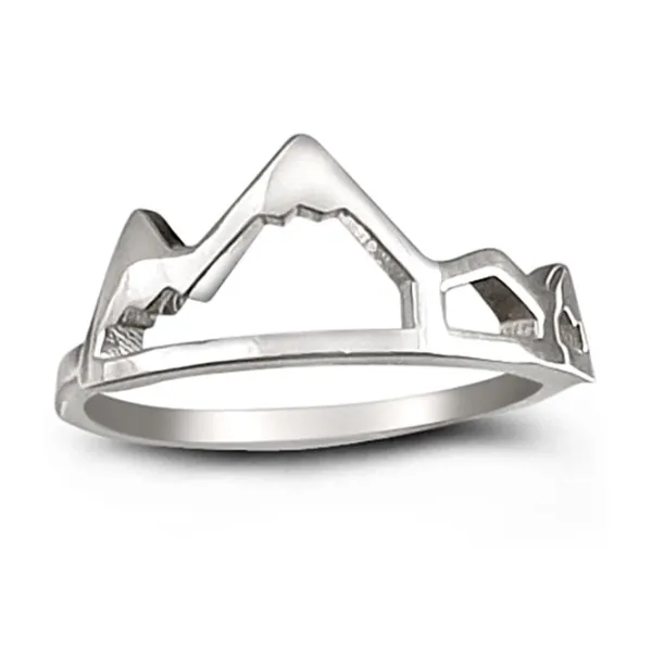 Studio Jewellery Feature & Stacker Rings | Rings-Mountain Range Silver Ring