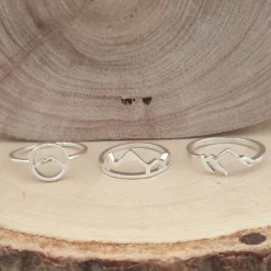 Studio Jewellery Feature & Stacker Rings | Rings-Mountain Silver Ring