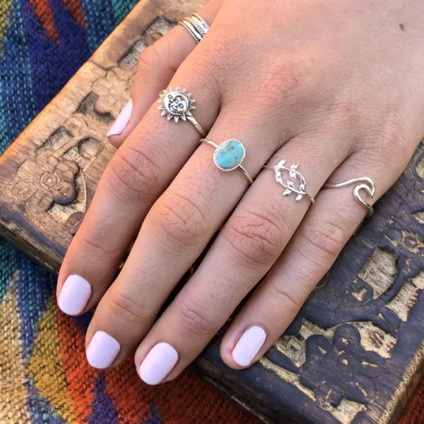Studio Jewellery Feature & Stacker Rings | Rings-Olive Tree Branch Sterling Silver Ring