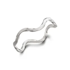 Studio Jewellery Midi And Knuckle Rings | Rings-Patterned Wawa Silver Ring
