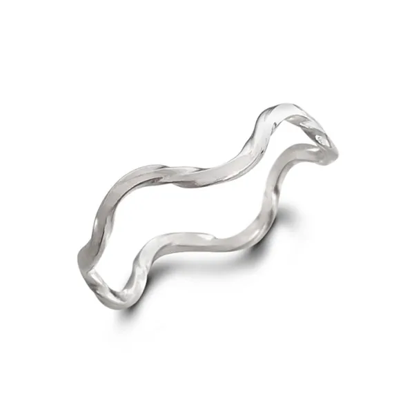Studio Jewellery Midi And Knuckle Rings | Rings-Patterned Wawa Silver Ring