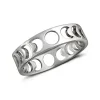 Studio Jewellery Feature & Stacker Rings | Rings-Phases of Moon Silver 5mm Band Ring