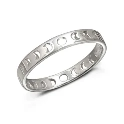 Studio Jewellery Feature & Stacker Rings | Rings-Phases of Moon Silver Ring