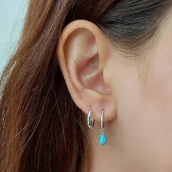 Studio Jewellery Hoop Earrings | Earrings-Plain 14mm Silver Hoop Earrings