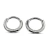 Studio Jewellery Hoop Earrings | Earrings-Plain 9mm Silver Hoop Huggie Earrings