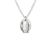 Studio Jewellery Necklaces-Silver Cowrie Necklace