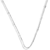 Studio Jewellery Necklaces-Silver Dot Box Chain Necklace