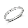 Studio Jewellery Feature & Stacker Rings | Rings-Slim Braid Silver Ring