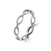Studio Jewellery Feature & Stacker Rings | Rings-Slim Chain Silver Ring