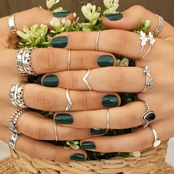 Studio Jewellery Feature & Stacker Rings | Rings-Small Bee Silver Ring