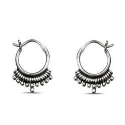 Studio Jewellery Earring Jackets And Threaders | Earrings-Small Boho Silver Hoop Earrings