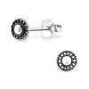 Studio Jewellery Stud Earrings | Earrings-Small Dome Silver Earrings Studs