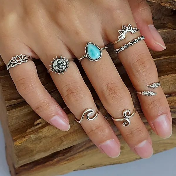 Studio Jewellery Feature & Stacker Rings | Rings-Small Mandala Silver Ring