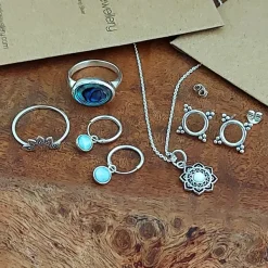 Studio Jewellery Feature & Stacker Rings | Rings-Small Mandala Silver Ring