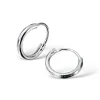 Studio Jewellery Hoop Earrings | Earrings-Small 8-16mm Sterling Silver Hoop Sleeper Earrings