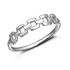 Studio Jewellery Feature & Stacker Rings | Rings-Square Chain Silver Ring