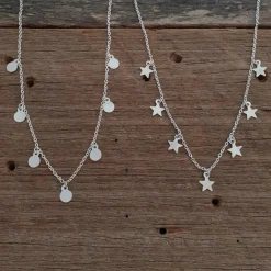 Studio Jewellery Necklaces-7 Stars Silver Necklace