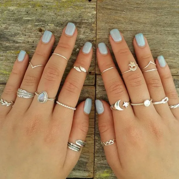 Studio Jewellery Midi And Knuckle Rings | Rings-Sterling Silver Super Fine Simple Ring