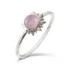 Studio Jewellery Gem Stone Rings | Rings-Sun Rose Quartz Silver Gemstone Ring