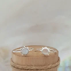 Studio Jewellery Gem Stone Rings | Rings-Sun Rose Quartz Silver Gemstone Ring