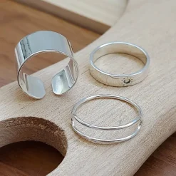 Studio Jewellery Feature & Stacker Rings | Rings-Sunny Silver Ring