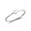 Studio Jewellery Feature & Stacker Rings | Rings-Sunrise Disc Silver Ring