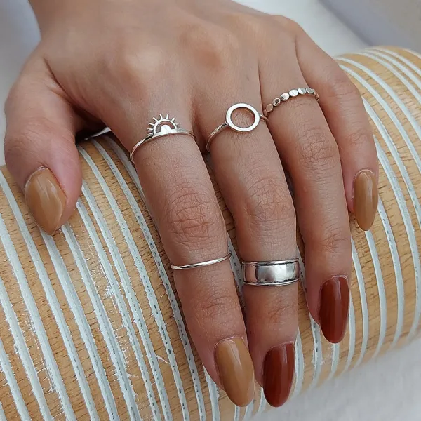 Studio Jewellery Feature & Stacker Rings | Rings-Sunrise Silver Ring