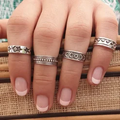 Studio Jewellery Midi And Knuckle Rings | Rings-Surf Row Knuckle Ring