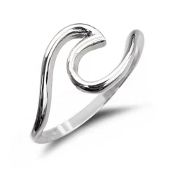 Studio Jewellery Feature & Stacker Rings | Rings-Surf Wave Silver Ring