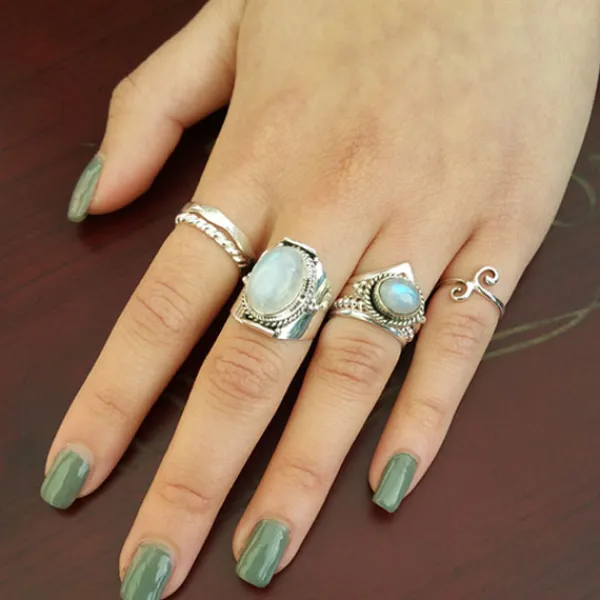 Studio Jewellery Midi And Knuckle Rings | Rings-Swirl Adjustable Midi Sterling Silver Ring