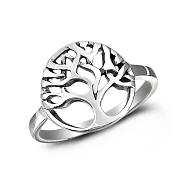 Studio Jewellery Feature & Stacker Rings | Rings-The Tree Of Life Silver Ring