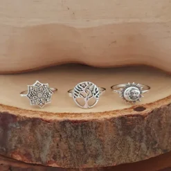Studio Jewellery Feature & Stacker Rings | Rings-The Tree Of Life Silver Ring