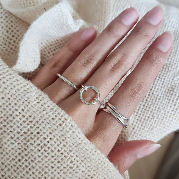 Studio Jewellery Feature & Stacker Rings | Rings-The Trio Ring