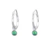 Studio Jewellery Hoop Earrings | Earrings-Tiny Abalone Hoop Charm Earrings