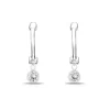 Studio Jewellery Hoop Earrings | Earrings-Tiny Cubic Zirconia Hoop Charm Earrings