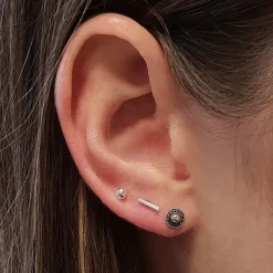 Studio Jewellery Stud Earrings | Earrings-Tiny 2mm Ball Stud Silver Earrings