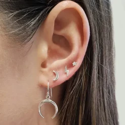Studio Jewellery Stud Earrings | Earrings-Tiny 3mm Star Earring Studs in Sterling Silver