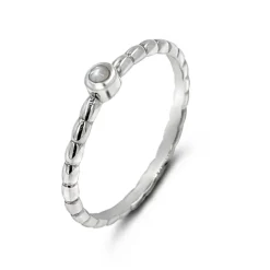Studio Jewellery Gem Stone Rings | Rings-Tiny Pearl Bead Band