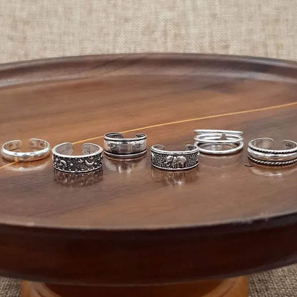 Studio Jewellery Midi And Knuckle Rings | Rings-Triple Band Silver Knuckle Ring