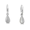 Studio Jewellery Hoop Earrings | Earrings-Water Drop White Shell Hoop Charm Earrings