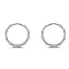 Studio Jewellery Hoop Earrings | Earrings-Wavy Silver Hoop Earrings
