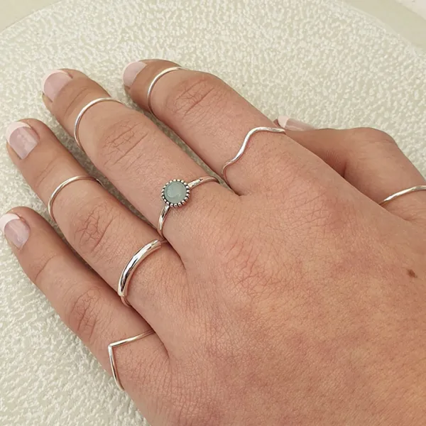 Studio Jewellery Feature & Stacker Rings | Rings-Wawa Silver Ring